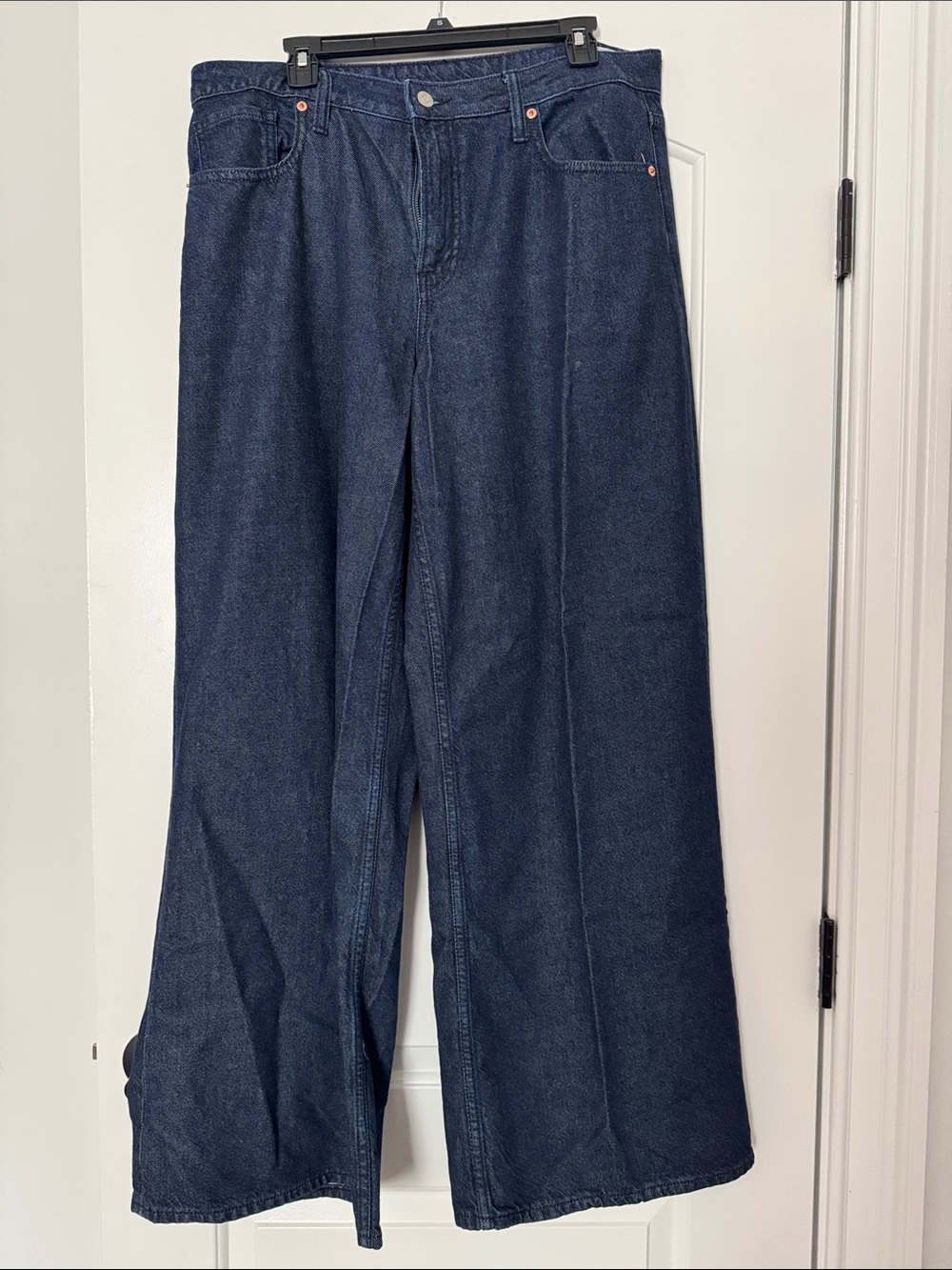 GAP Curvy Baggy Mid Rise Dark Blue Denim